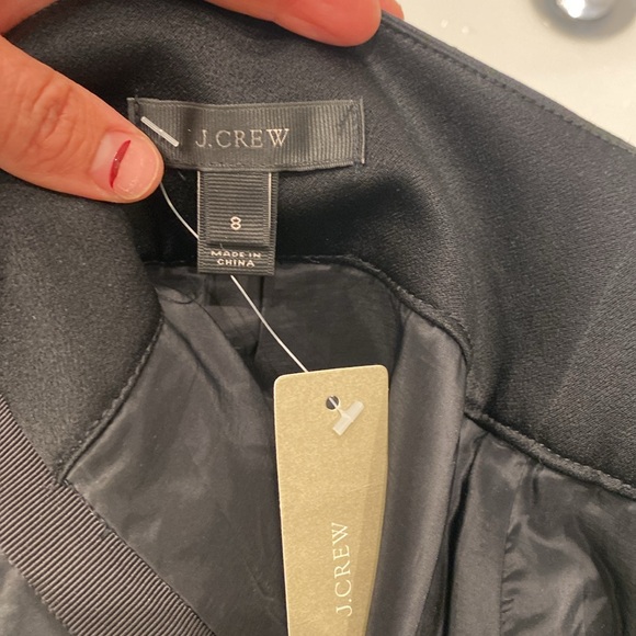 J. Crew black wool blend tuxedo skirt - Picture 8 of 9